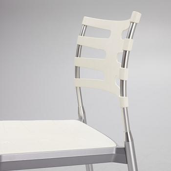 Kasper Salto, six "Ice" chairs, Fritz Hansen, Denmark.