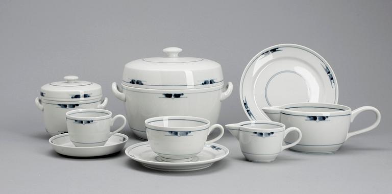 MATSERVIS, 73 delar, porslin, "Gemina", Royal Copenhagen. Formgiven 1960.