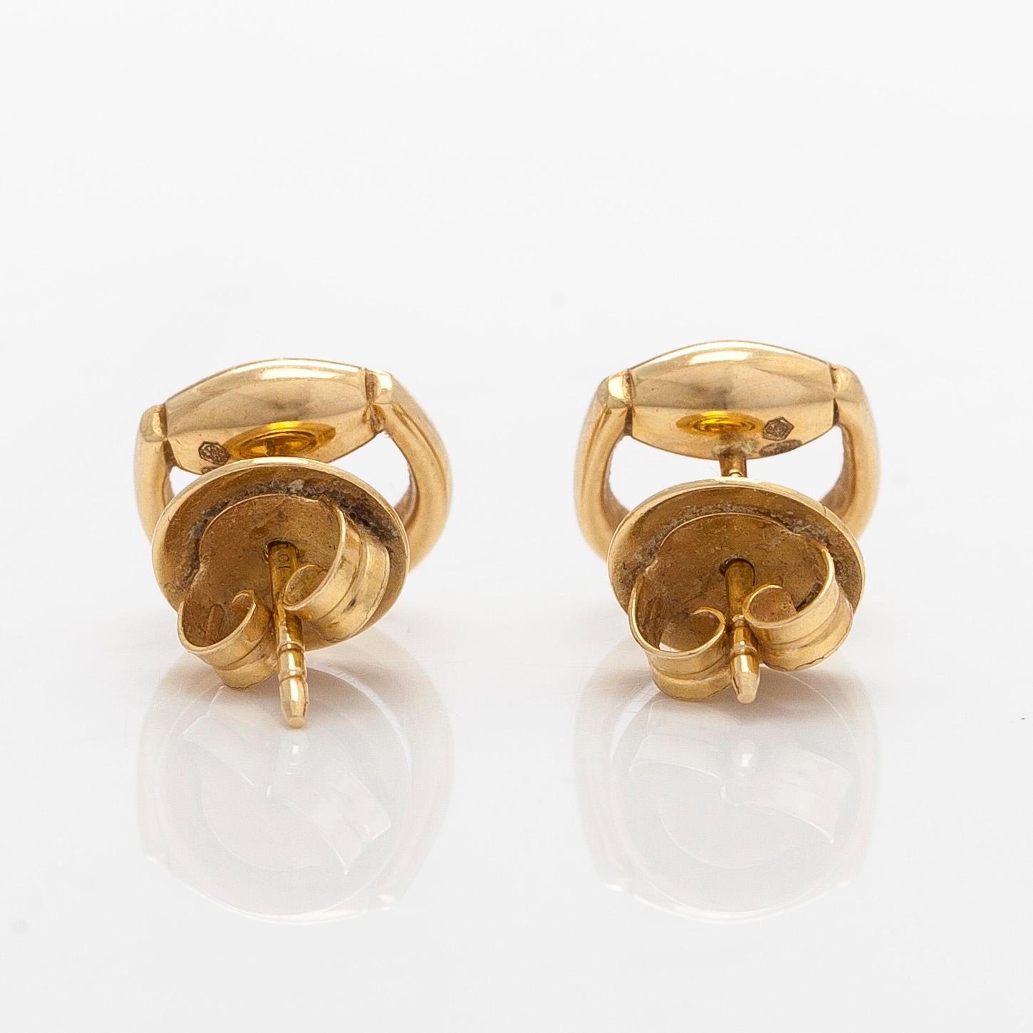 Gucci, korvakorut, "Horsebit" 18 K kultaa, merkitty Gucci.