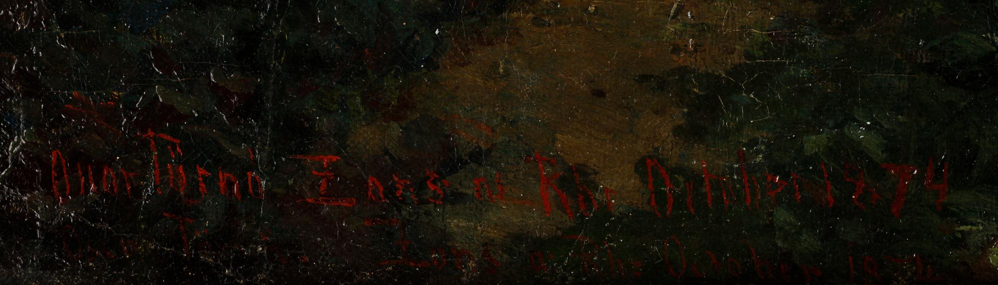 OSCAR TÖRNÅ, olja på duk, sign o dat 1874.