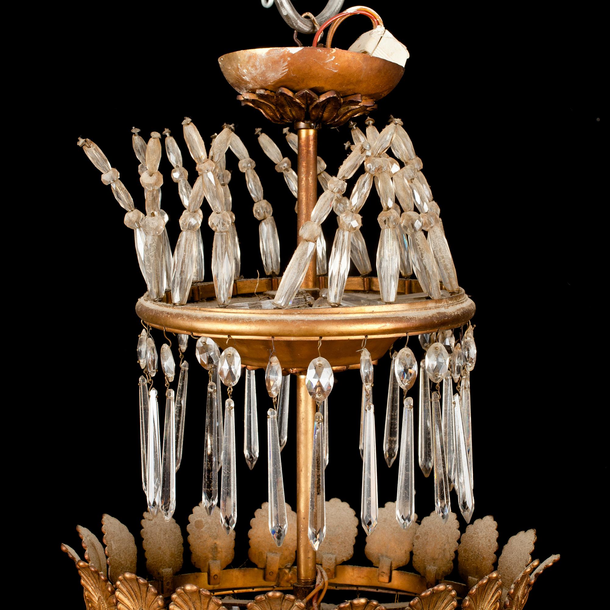 LJUSKRONA, omkr 1900. Höjd 85 cm.