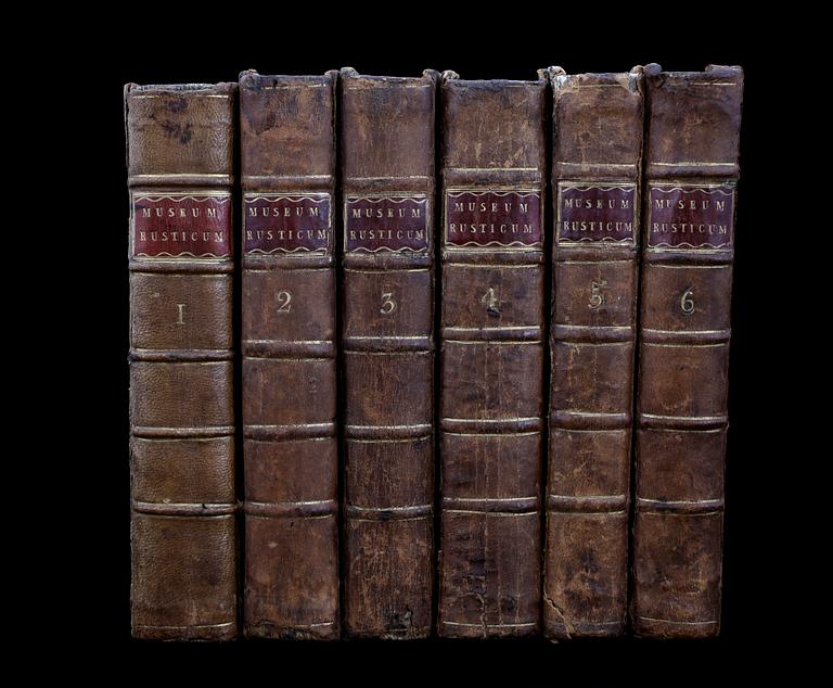 BOKVERK, 6 vol, "Museum rusticum et commerciale or select papers...", London 1764-66.