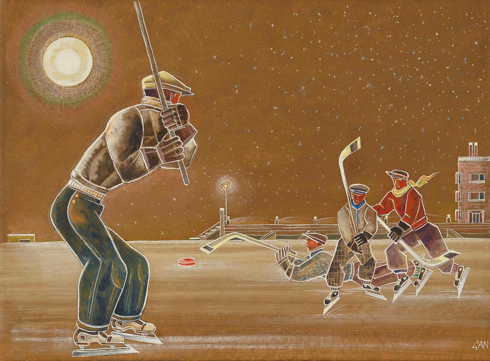 Gösta Adrian-Nilsson, Ishockeyspelare.