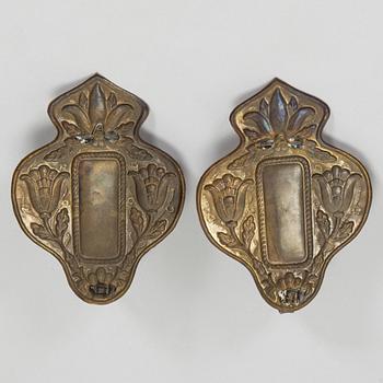 Antti Hakkarainen, a pair of 1930s '1100' candle wallsconce for Taidetakomo Antti Hakkarainen.