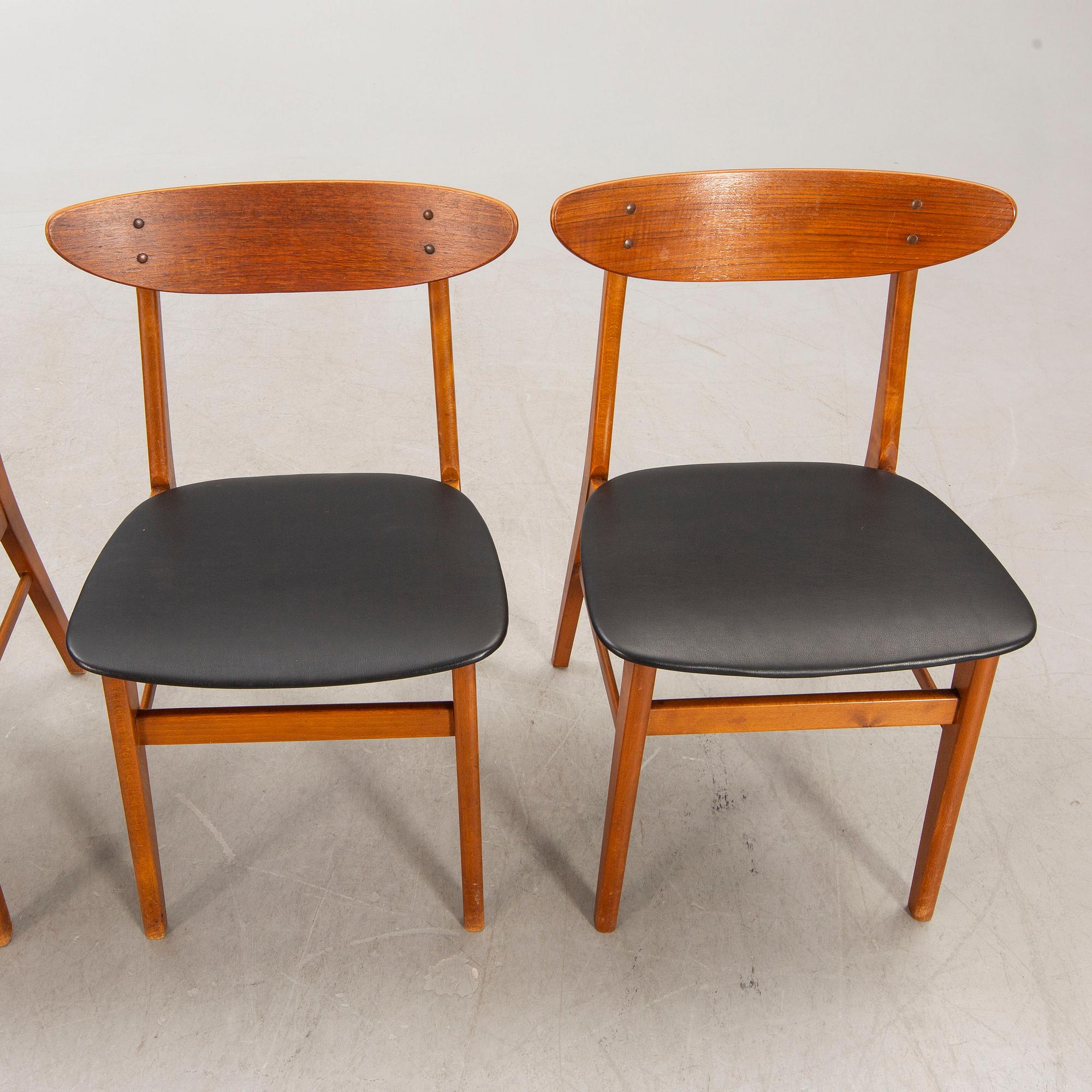 Chairs, Farstrup, 4 pcs, Denmark, 1960s.