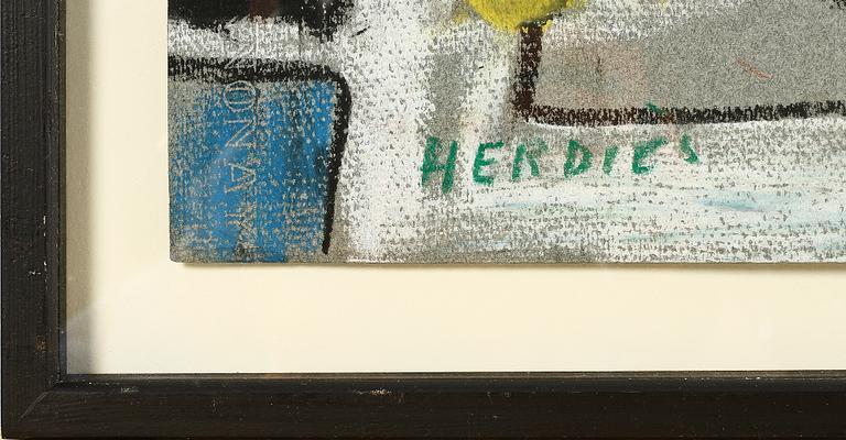 OLIVER HERDIES, pastell, sign.