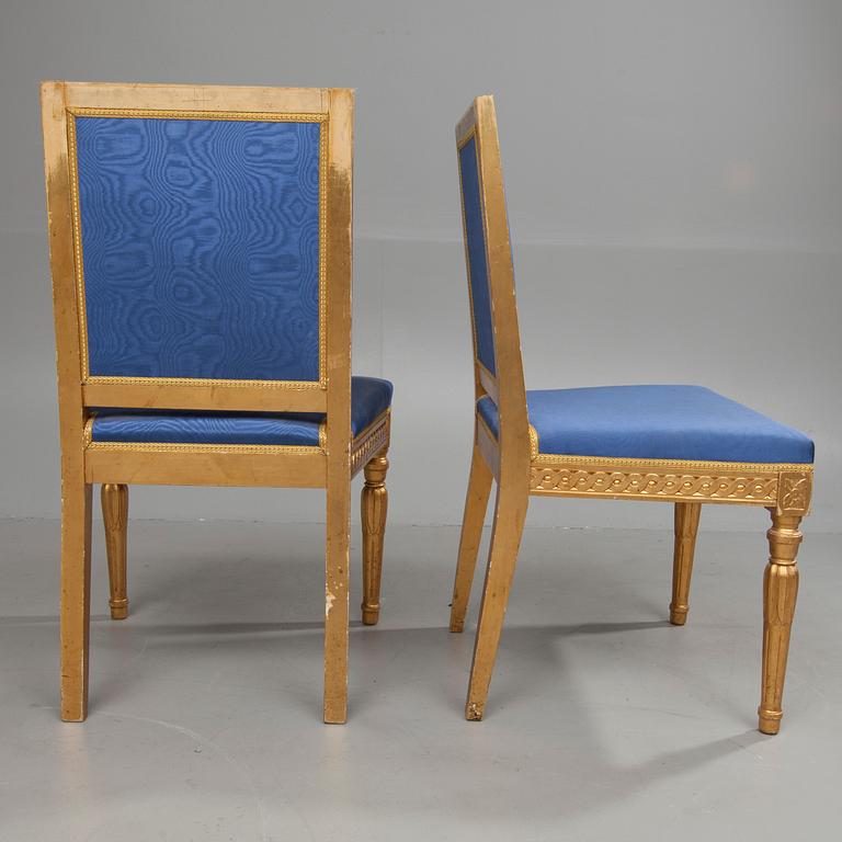 STOLAR, ett par, gustaviansk stil, sekelskiftet 18/1900.