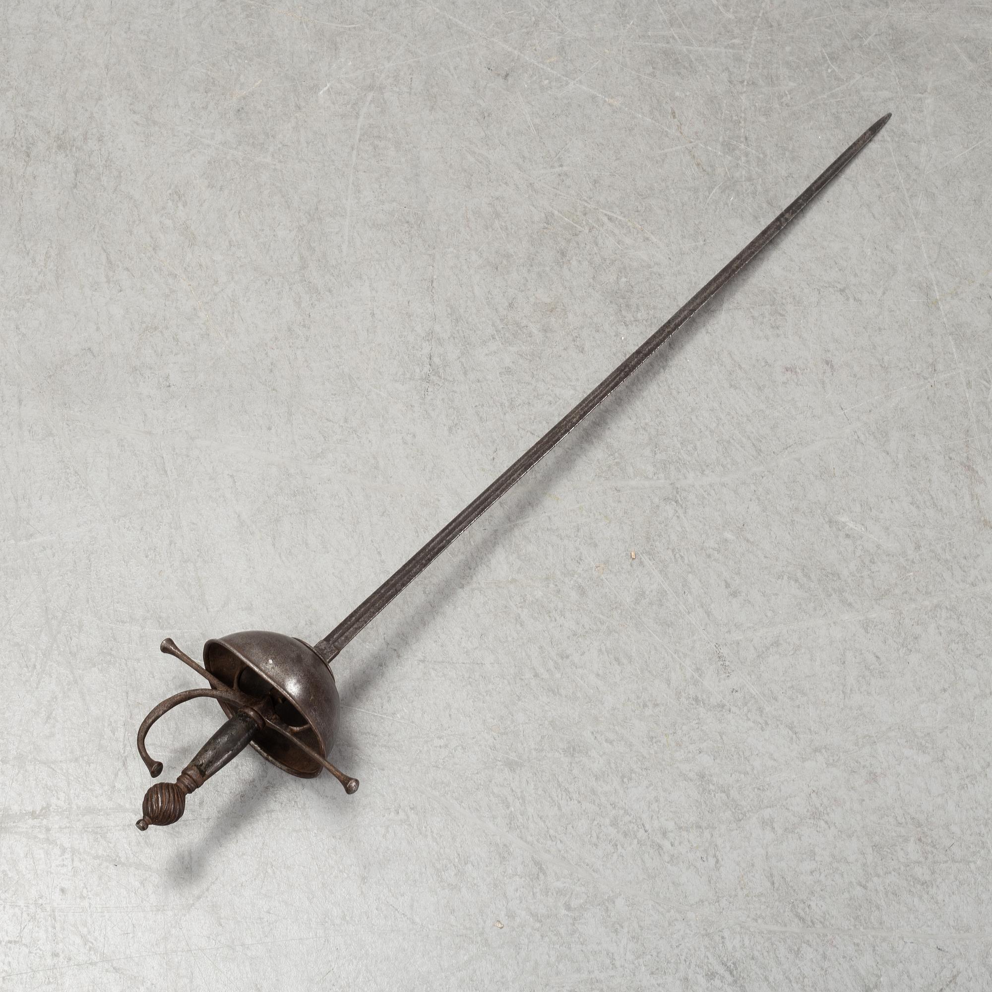 A Spanish cup-hilted rapier, probably 19th Century.