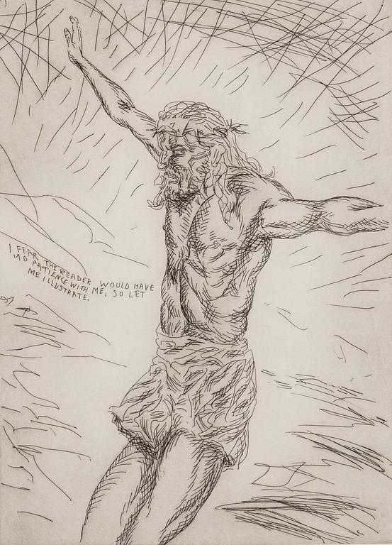 Raymond Pettibon, Utan titel (I Fear The Reader Would Have No Patience With Me, So Let Me Illustrate).