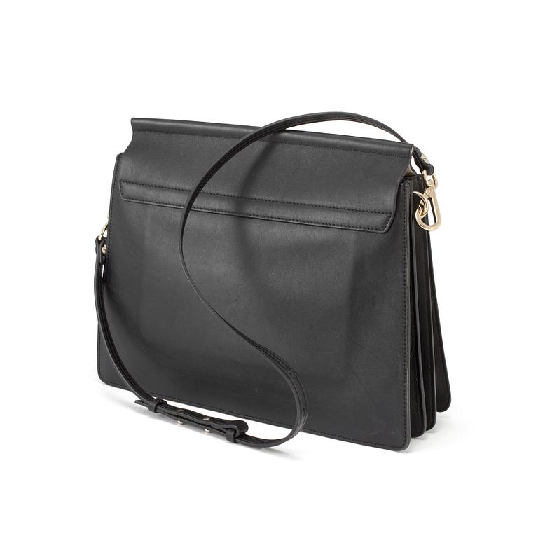A Chloé "Faye" handbag with imitation leopard.