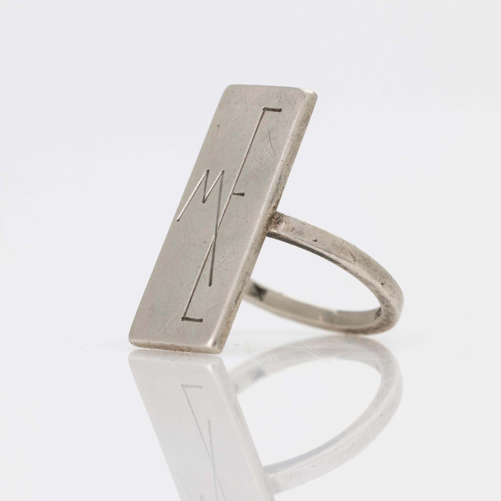 Wiwen Nilsson, ring, sterling silver, Lund.