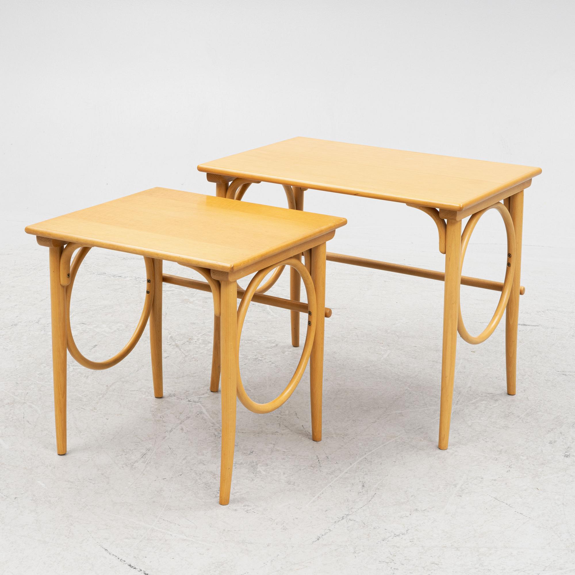 Satsbord, 2 delar, modell 1063 A-B, Thonet, 1980-tal.