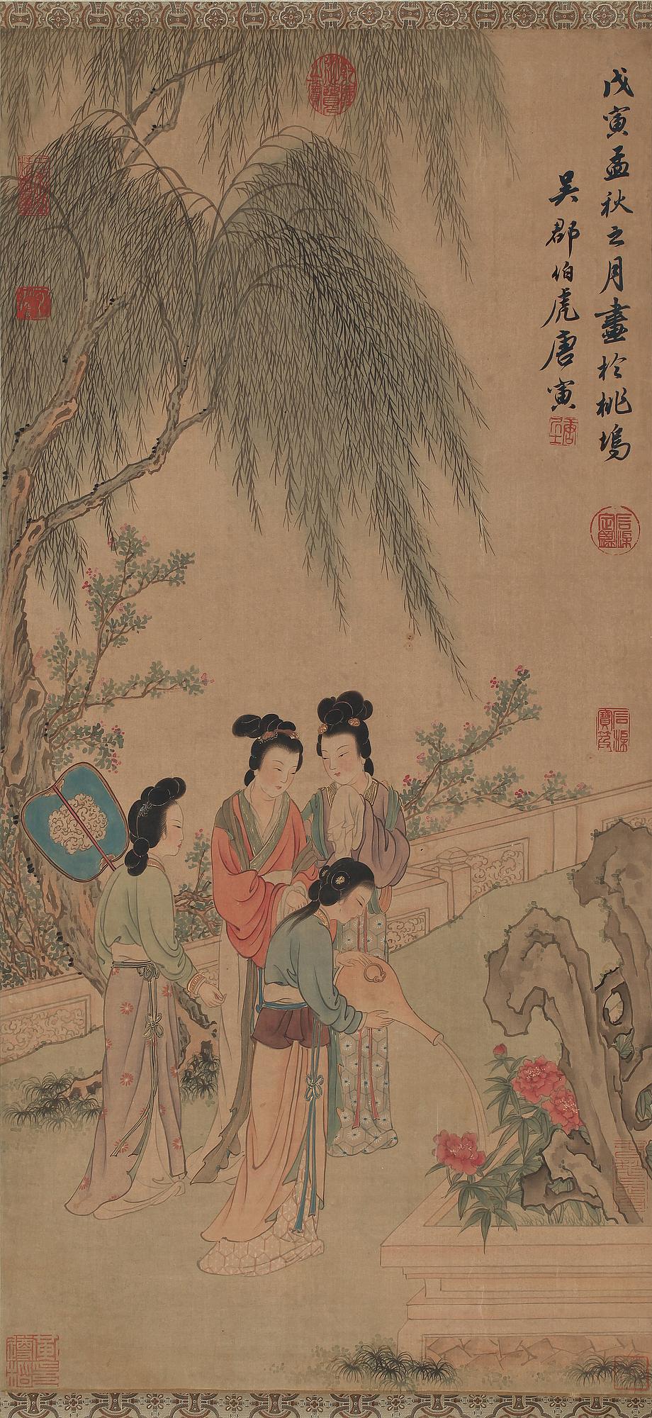 RULLMÅLNING, Japan, omkring sekelskiftet 1900.