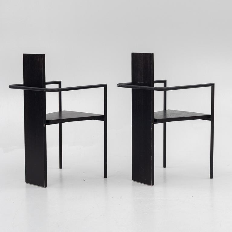 Jonas Bohlin, a pair of "Concrete" armchairs, Källemo, Sweden.
