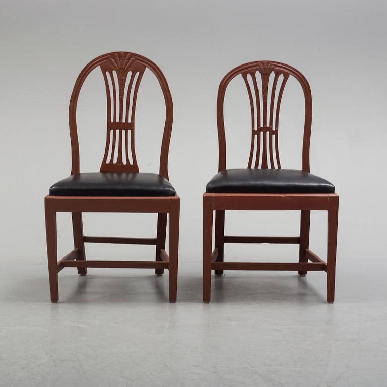 STOLAR 6 st, gustavianska provinsarbeten, 1800-talets början.