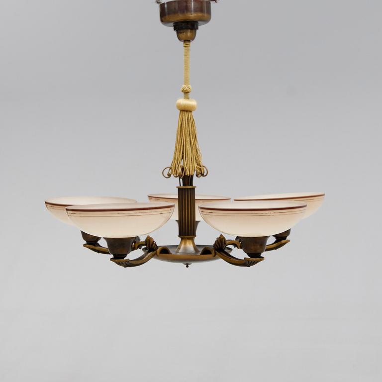 TAKLAMPA, 1930-/40-tal. Höjd ca 58 cm.