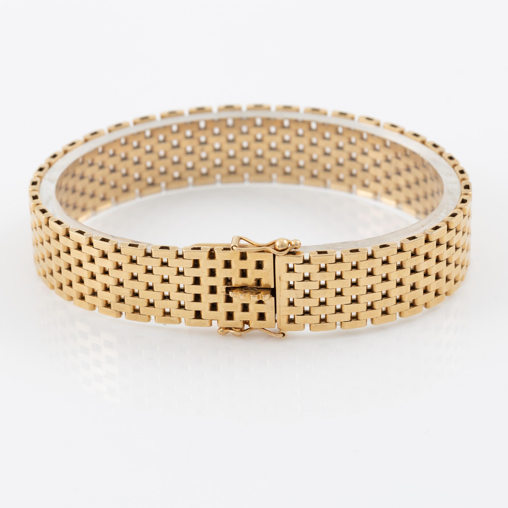 Bracelet, 18K gold, corridor link.