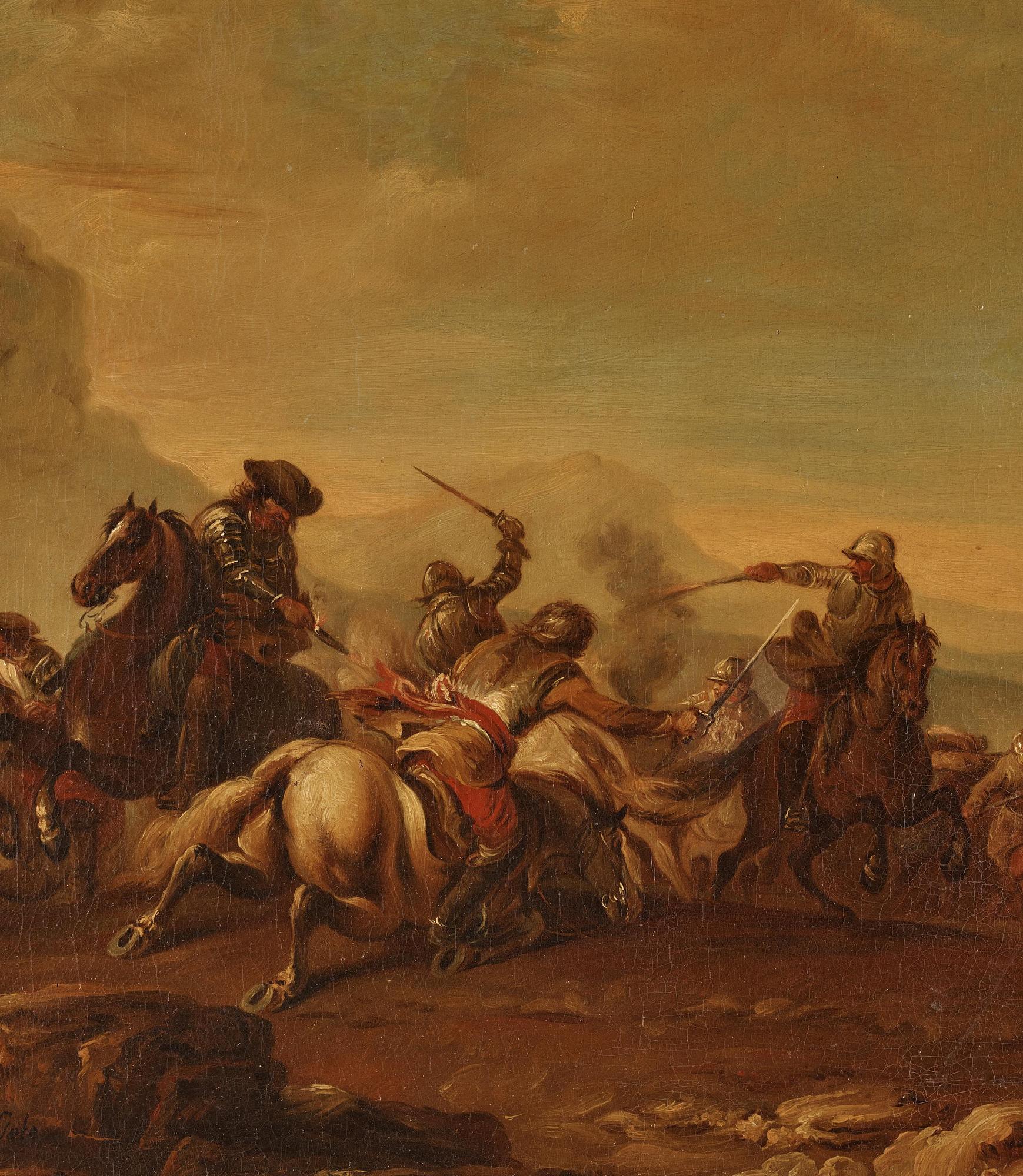 Cavalry battles, a pair.