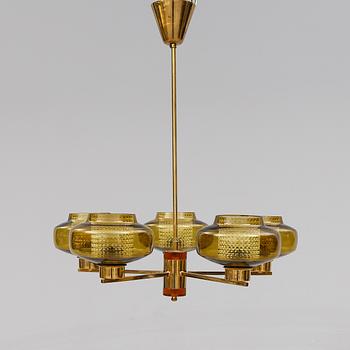 TAKLAMPA, Uno och Östen Kristiansson, Luxus, Vittsjö, 1900-talets andra hälft. Höjd ca 65 cm.