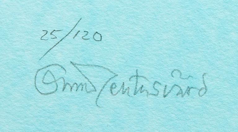 Oscar Reutersvärd, four color lithographs, signed 27/120, 29/120, 25/120 and 2/120.