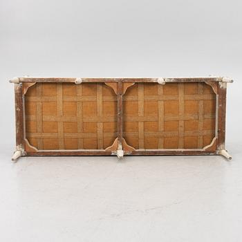 A Gustavian style painted sofa, 19th Century.