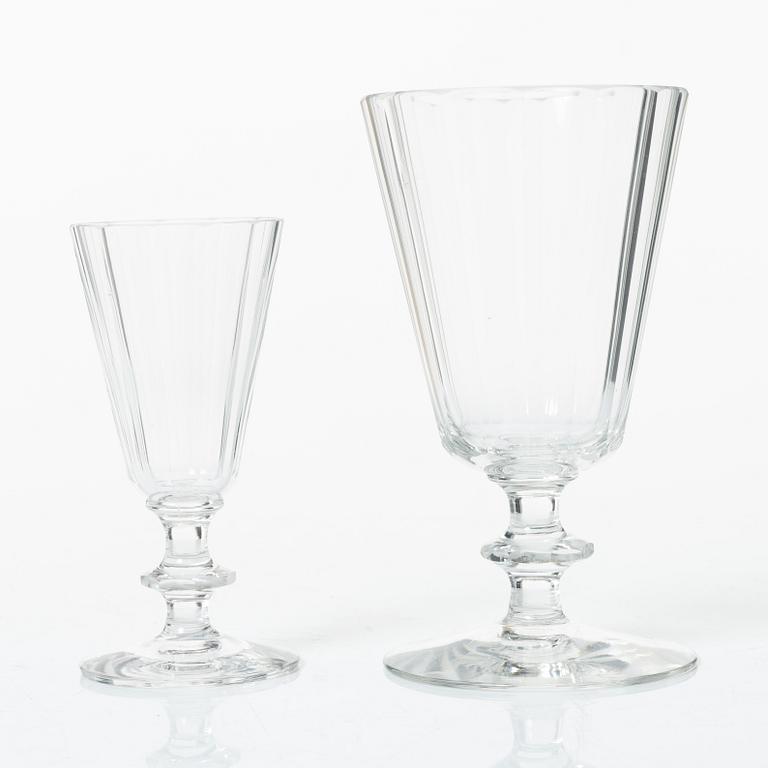 Elis Bergh, glass service, 68 pieces, "Karlberg", Kosta.