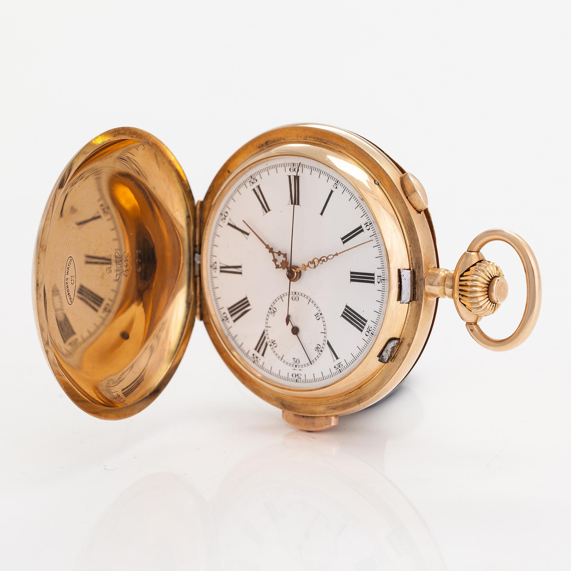 Tavannes, pocket watch, repeater, 57 mm.