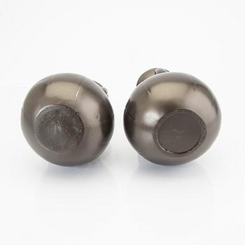 A pair of Just Andersen bronze vases.