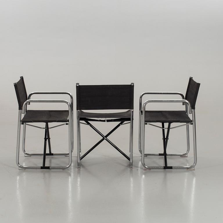 BÖRJE LINDAU & BO LINDEKRANTZ, regissörstolar, 3 st, "X75-2", Lammhults, 1900-talets andra hälft.