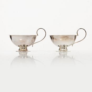 Nine silver punsch cups, Gothenburg and Luleå, Sweden, 1978-1990.