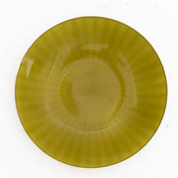 David Andersen, dish, sterling silver and enamel, Oslo, Norway, circa 1960.