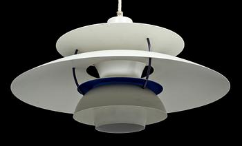 TAKLAMPA, "PH 5", Poul Henningsen för Louis Poulsen, Danmark. Hljd ca 28 cm.