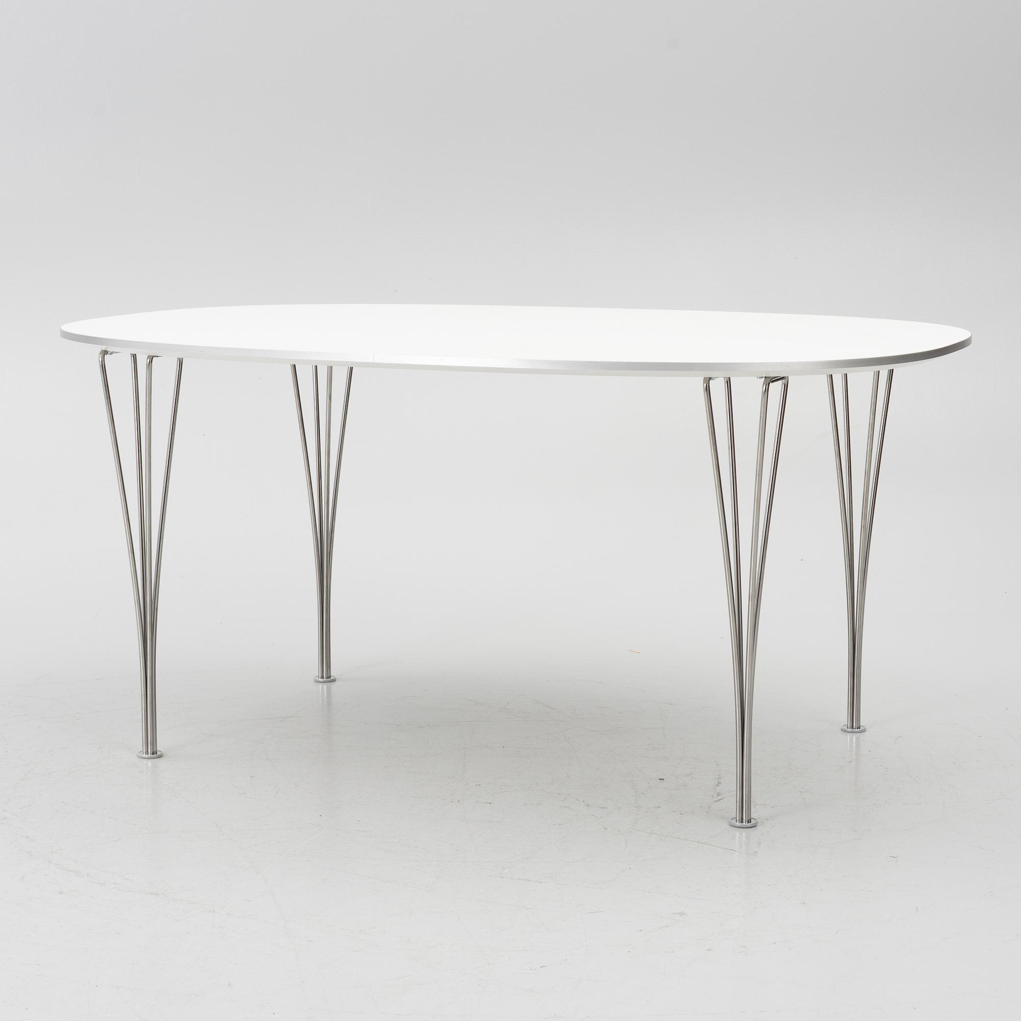 Bruno Mathsson & Piet Hein, dining table, ‘Superellips’, Fritz Hansen, Denmark, 2008.