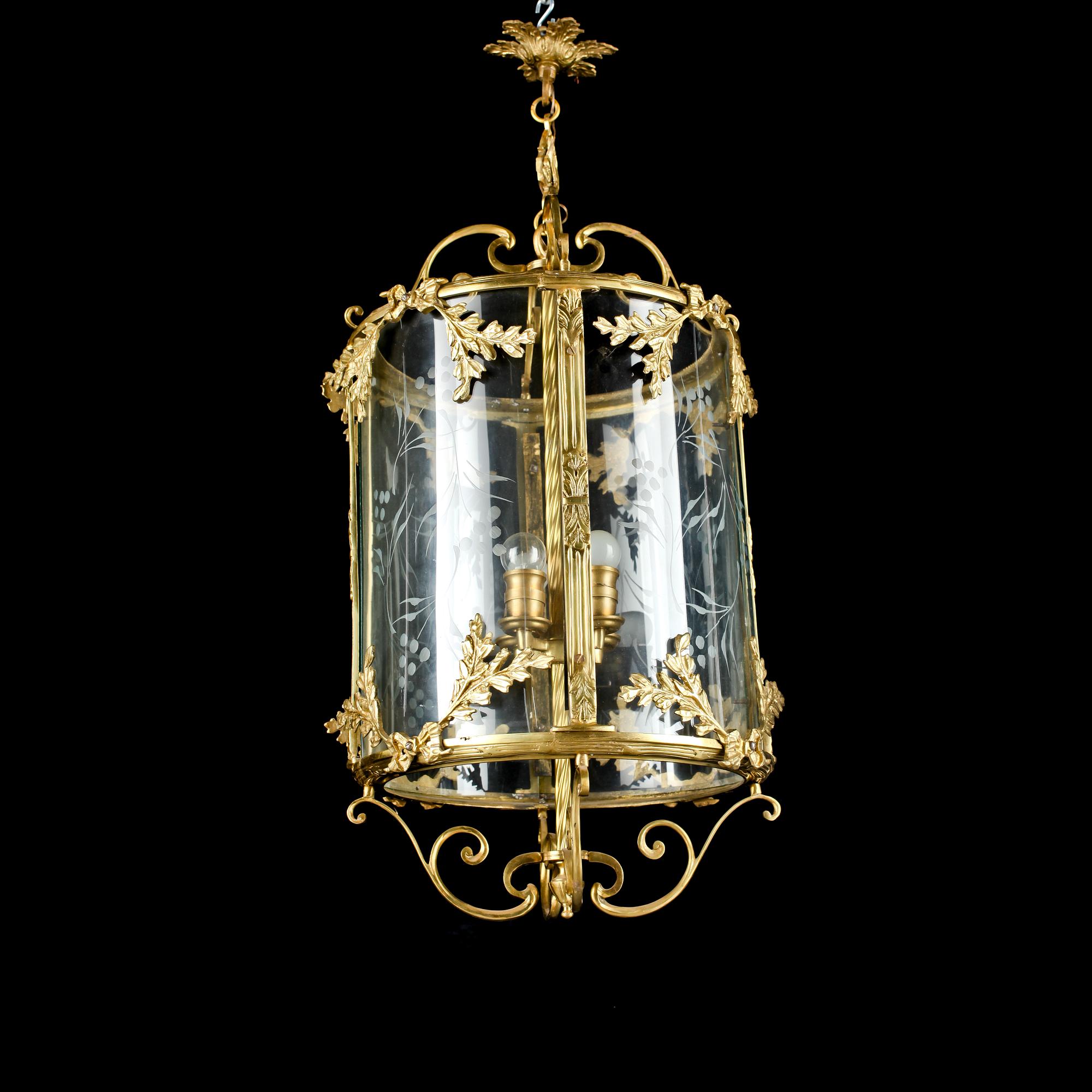 TAKLAMPA, 1900-talets andra hälft. Höjd ca 95 cm.