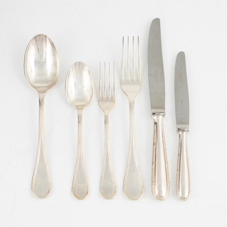 An 72-piece, silver plated culery, Chrisotel, France.