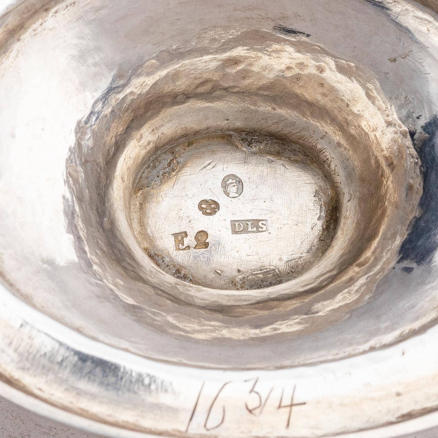 A Swedish 18th century parcel-gilt silver cream-jug, mark of Daniel Lundström, Stockholm 1787.