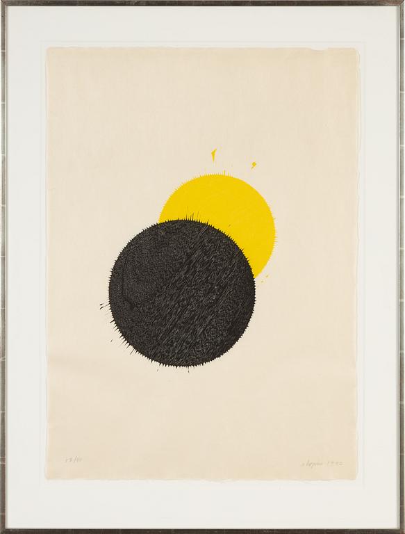 Joel Shapiro, woodcut in colours, 1990, signed 18/40.