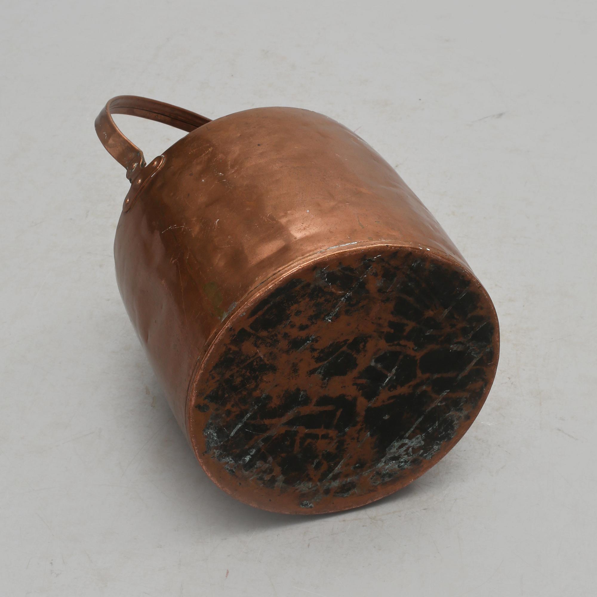 KAFFEPANNA, koppar, 1800-tal.