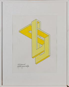 OSCAR REUTERSVÄRD, akvarell, signerad.