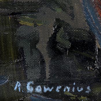 RUDOLF GOWENIUS, olja på duk, signerad.