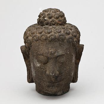 HUVUD, lavasten, orientalisk.