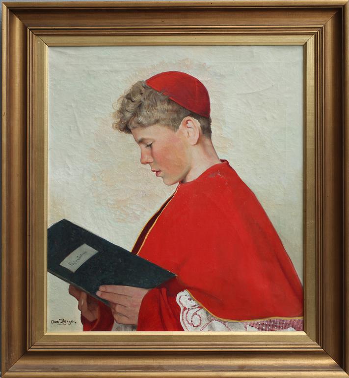 OWE ZERGE, olja på duk, sign.