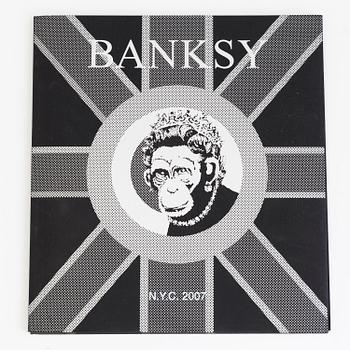 BANKSY, after, N.Y.C show, 2007. catalogue and preview invite, de-luxe, ed 100, offset, Vanina Holasek Gallery.