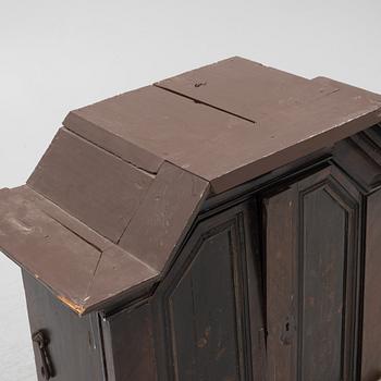 A cabinet, dated 1817.