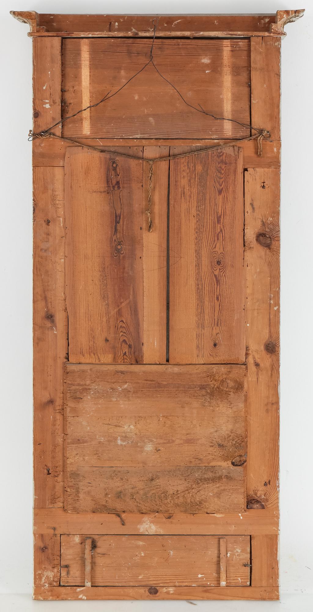 SPEGEL MED KONSOLBORD. Senempire, 1800-talets första hälft.