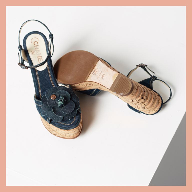 SANDALER, Chanel, storlek 38,5.