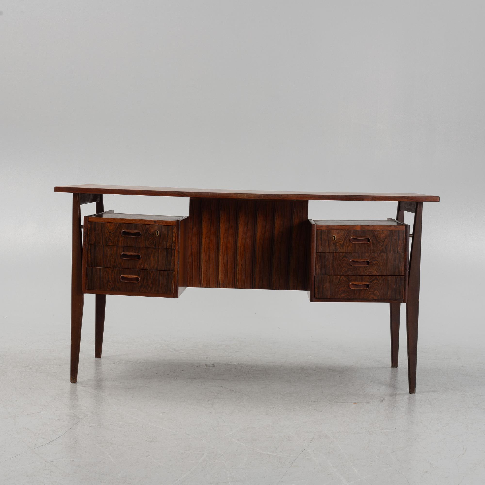 Kai Kristiansen, a desk, Feldballes Møbelfabrik, Denmark, 1950's/60's.