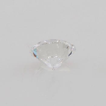 GIA certified round brilliant-cut diamond approx. 0.71 ct D/VVS2.