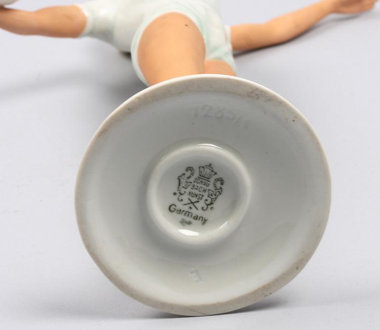 FIGURIN, porslin, Schaubach Kunst, Tyskland 1930-40-tal.