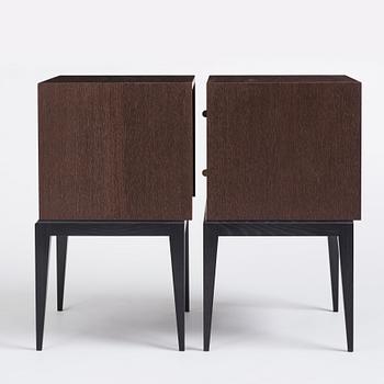 Attila Suta, a pair of bedside tables, executed in his own workshop, Stockholm, 2022.